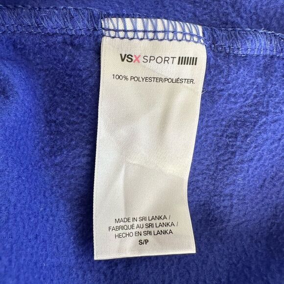VSX Sport Victoria’s Secret Blue Mock Neck Fleece Pullover Sweatshirt Size Small - Picture 8 of 10